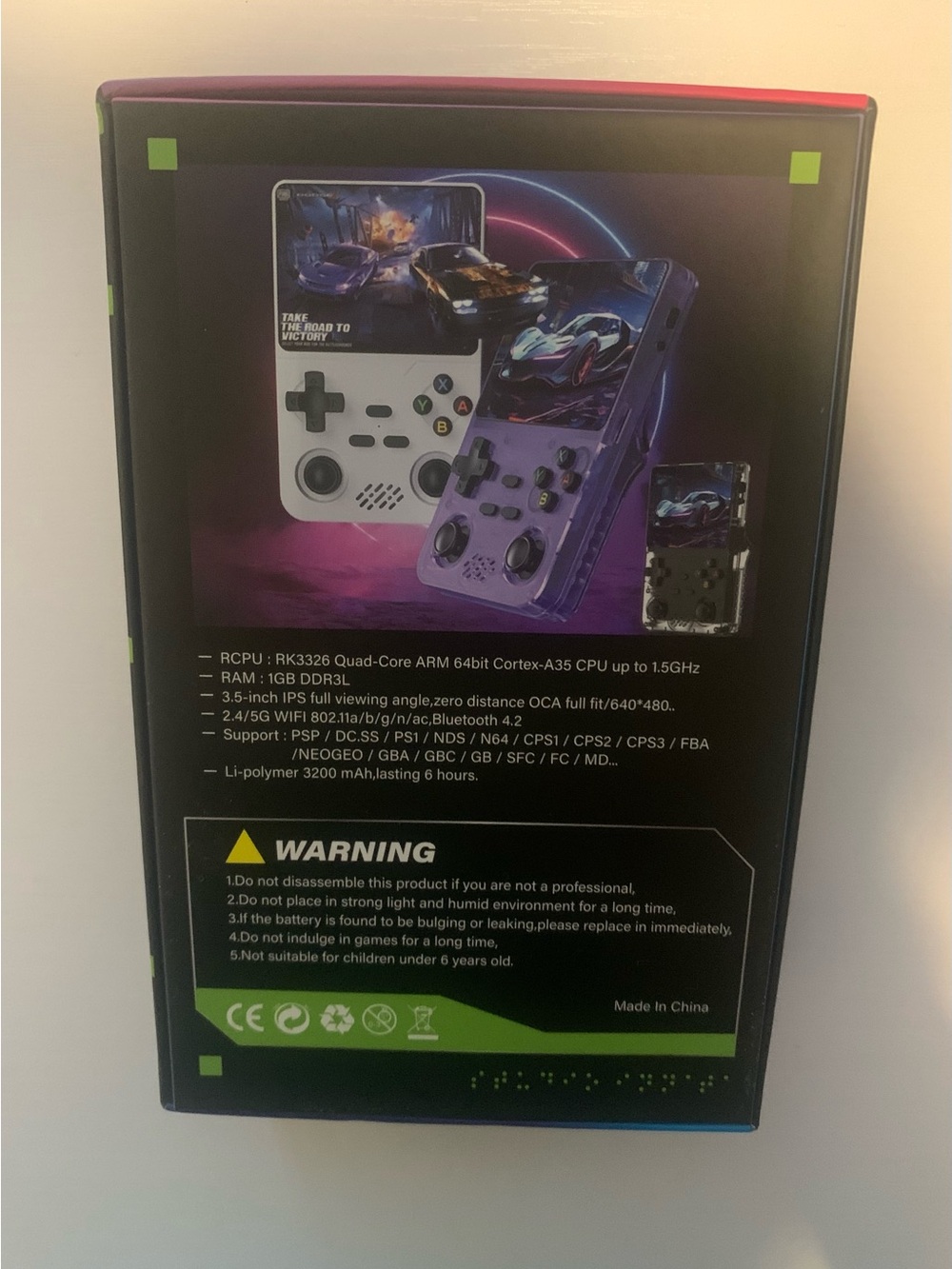 Purple RX65 Portable Handheld Game Console - Picture 3 of 16